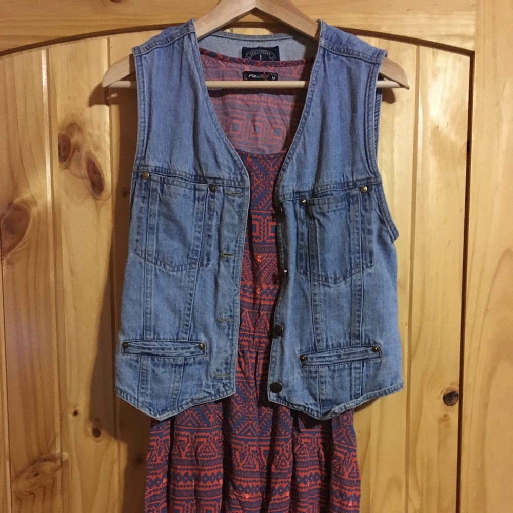Vintage jean vest